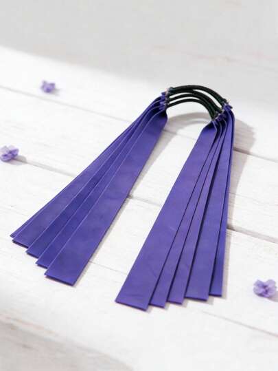 4/10/20件装户外狩猎装备弹弓配件，紫色乳胶材质扁平橡皮筋，0.5mm，高弹性和拉伸强度，柔软有弹性，射击轻松，适合日常练习和户外休闲活动，弹弓爱好者的实用配件，增强射击体验。