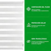 CYPNMTQ Persianas Enrollables para Ventana Cortinas Blackout para Recamara y Cocina 90 cm x 150 cm Persiana Enrollable Blackout Persiana para Puerta Persianas para VentanasFashion - 219727475 - Ver 3