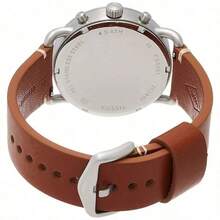 Fossil Men's Quartz Leather Three-Hand Watch, Stainless Steel Case/Scratch-Resistant Glass FS5401/FS5404/FS5504