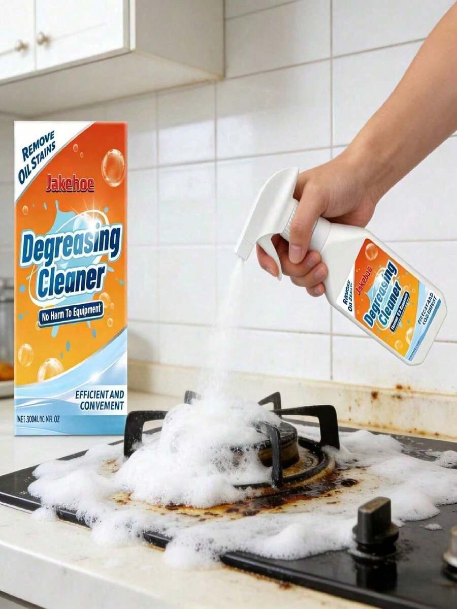 Multi-Purpose Degreasing Cleaning Spray, Effective For Removing Stubborn Grease Stains On Kitchen Stove, Oven, And Other Surfaces, Keeps The Kitchen Clean - 彩色 - 查看 1
