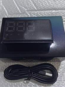 W2 Car Head-Up Display, Car HUD, Digital GPS HUD Speedometer, Plug And Play USB, Auto Brightness Adjustment, Large Font Display - A - View 11