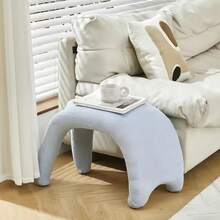 Cat-Shaped Shoe Changing Bench, Living Room/Entryway Shoe Bench With Soft Cushion, Footstool, Suitable For Living Room And Bedroom - Multicolor - View 9