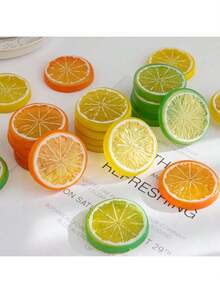 20pcs Artificial Plastic Lemon Slices, Suitable For Spring Wedding, Mother's Day, Valentine's Day, Vase Decor, Also For Home Dining, Bedroom Decor, Holiday Birthday Party, Outdoor Garden Decor - Color Mixing - View 8