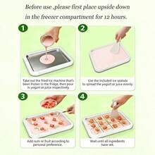Rolled Ice Cream Maker Kit, At-Home Rolled Ice Cream Tray With 2 Scrapers, DIY Homemade Rolled Ice Cream Machine, Instant Easy Bake Ice Cream Maker For Families And Parties(White) - White - View 6