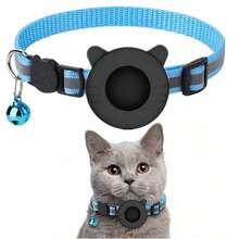 iDestry Coleira para Gatos com Suporte para Air Tag, Capa Protetora para Orelhas de Gato, Coleira com Sino Refletivo, Destacável para Air Tag, Adequada para Gatos Machos e Fêmeas, Capa Protetora para Rastreador GPS, Coleira Ajustável. Air Tag não incluso. - Multicolorido - Ver 19