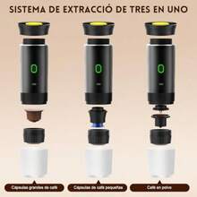 CYPNCafetera Portatil con Kit de Limpieza 15 Piezas y Taza 150ml4-6 minutos autocalentable Espresso 3 en 1 Ideal para Coche Hogar y CampingFadhion - como en la foto - Ver 5