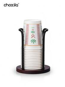 1pc Disposable Paper Cup Holder, Practical Cup Rack, Desktop Paper Cup Dispenser, Multi-Function Paper Cup Stand - Cup Holder - View 4