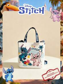 Disney 1个官方授权的史迪奇图案方形包，糖果包，可爱卡通女孩手提包，轻便单肩包，可调节肩带斜挎包，适合日常/外出/装手机/钱包和小件必需品 - 彩色 - 查看 16