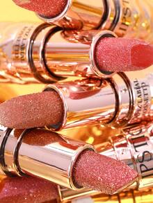 USHAS珠光唇膏，12种颜色可选，持久防水，不沾杯，珠光闪亮唇膏，打造光泽透亮双唇，适合所有肤色 - #12 - 查看 6