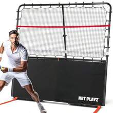 Pickleball Rebounder Training Aid Adjustable Angle Easy Setup And Storage - Perfect Your Forehands Backhands Dinks Volleys Accuracy Coordination Kitchen Control Designed For Pickleball - Black - View 1