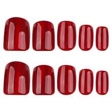 2026hot-Burgundy Sparkling Eye Manicure Tablets - 30 Pcs Solid Color Magnetic Nail Strips With Glitter, Deep Red Wine Press-On Nail Appliques Short Nails, Holiday & Party Wearable Nail Set - JP4129 - Xem 5