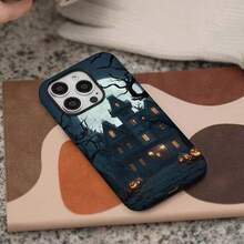UE (DE et ES) [Expédition depuis le Mexique] Livraison locale HALLOWEEN Cette coque 2-en-1 détachable, développée pour IPhone 17/16/15/14/13/12/11 Pro Max Plus, a une coque rigide mate avec des motifs à la mode et est un merveilleux cadeau de fête, coque détachable, cadeau de vacances, thème anime, coque antichoc, matériau léger - Blanc - Voir 6