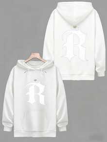 Sudadera con capucha para hombres EYZT - Blanco - Ver 8