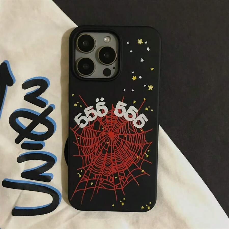 Leopard Lip Painted, Cartoon Bear Painted, Flat Printed Cream Burgundy Wavy Edge Painted Soft Case Compatible With IPhone 17/17 Pro Max/ 16/16 Pro/16 Pro Max/15/XR/7P8P/P12 Pro Max/P13 Pro Max/P14 Pro Max/P13/P14/P11/P12/P14, Cute & Fashionable Thick Phone Case For XS/S/XS Max/78GES2 - 黑色 - 查看 1