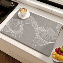 1 tấm thảm in họa tiết tối giản, có thể giặt và nhanh khô, dùng trang trí bàn, thảm thấm hút bồn rửa, có thể giặt, gấp gọn, nhanh khô và chống nấm mốc. - nhiều màu - Xem 31