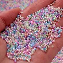 Yiwu Qiyou Accessories Co., LTD 2mm 5000/2500 piezas Cuentas de vidrio de colores a granel para el verano - Cuentas redondas uniformes de alta calidad para hacer pulseras y joyería DIY - Multicolor - Ver 6