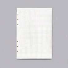 1-10Pcs A5/A6/A7Refill Paper, 45Sheets Each Of Pack No-Bleed Sheets, Pre-Punched – Fits 6-Ring Binders For Office, School & Teachers,Double-Sided With No Bleed-Through