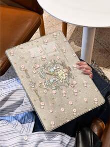 1 Piece, Rabbit Garden Pattern | Shiny Transparent Acrylic Ultra-Thin Laptop Case | Compatible With Air13 2025/Pro16 M3 M2 | Integrates Fingerprint Resistance, Shock Resistance, And Heat Dissipation | Essential Protective Case For Office And Study