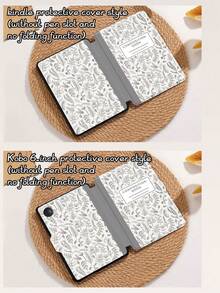 Handpainted Plant Pattern Protective Case Compatible With IPad 7/8/9/10.2", IPad 10th Gen, Kindle Paperwhite 12th Gen 2024, Kindle 11th Gen 2022, Galaxy Tab, With Auto Sleep/Wake Function, Multiple Styles Available - Multicolor-1 - View 9