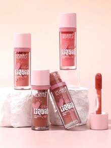 Rubor líquido USHAS, fácil de aplicar, color de larga duración, resistente al agua, efecto de maquillaje natural, multiusos para labios, ojos y mejillas, adecuado para todos los tonos de piel - #06 - Ver 6