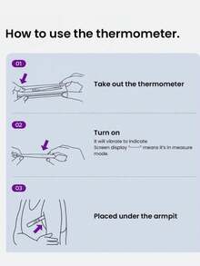Philips Avent Digital Thermometer AET-F355, 8 Sec Fast Measurement, LED High Definition Display - Multicolor - View 8