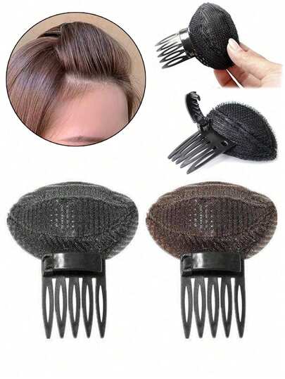 2/1 Piece Set: Fluffy Hair Pad, Hair Root Booster, Hair Comb, High Crown Hairpiece, Hair Extensions, Hair Clips, Hair Brush, Hair Bag, Bangs, Hair Accessories