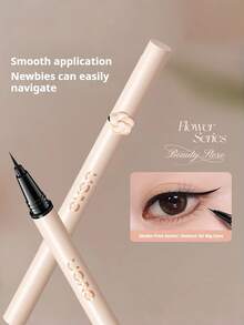 NOVO 防水防汗眼线笔，超细笔尖，高显色度，持久不晕染，打造自然妆效，适合初学者、面部彩绘、女士化妆，冬季必备，Y2K时尚风格，生日礼物、派对理想之选，多种精选颜色可选 - 01#霧黑色 - 查看 5