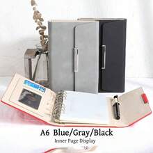 优雅三折皮革笔记本 | 螺旋装订 | 商务人士的挚爱 | 艺术青年的必备单品 | 个人日记伴侣 - 商务会议记录要点，彰显专业精神；个人学习，抒发心情，享受独处；旅行，记录风景和趣事。可拆卸内页，方便整理和添加内容。采用耐用皮革材质。