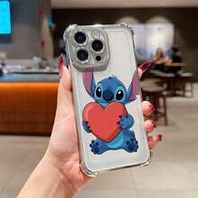 This Disney Lilo & Stitch Phone Case, Featuring Cartoon Characters Like Stitch And Angel, Boasts A Cute And Playful Design, A Simple And Stylish Appearance, And A Smooth And Comfortable Feel. It Offers Camera Protection, A Transparent And Fashionable Back Panel, And Reinforced Corners For Effective Drop Protection, Making It An Ideal Choice For Young People. This Phone Case Is Compatible With IPhone 17/16/15/14/13/...12/11/XR/XS/X Series And SamsungGalaxy S22, S23, S24, And S25 Series Phones. It's The Perfect Gift For Friends And Family. - 紫色 - 查看 9