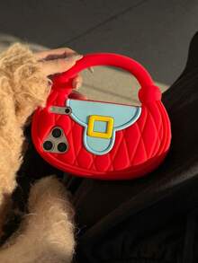 1pc Women's Asymmetrical Shaped Handheld Phone Case, Popular, Minimalist, Impact Resistant, Simple, Fashionable, Thin, Convenient, Impact Resistant, Soft Case/Shell, Compatible With Apple 17, 17 Pro, 17 Pro Max, 16, 16 Pro, 16 Pro Max, 15, 15 Pro, 15 Pro Max