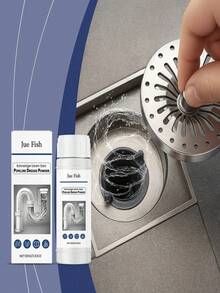 Drain Unclogger Powder, Fast Acting Pipe Cleaner For Sink Shower Bathtub Toilet, Dissolves Hair Grease Food Waste, Professional Strength, Easy Pour Formula, Home & Commercial Use,Drain Unclogger, Pipe Cleaner Powder, Sink Unclogger, Shower Drain Cleaner, Bathtub Drain, Toilet Clog Remover, Hair Dissolver, Grease Remover, Professional Strength, Home Commercial Use - Powdery - View 2