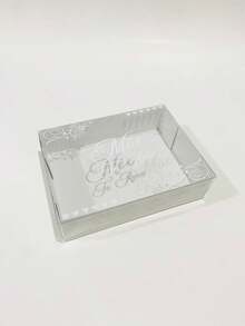 Kit Of 10 To 50 Boxes 15x11x4cm Mother's Day Gift "I Love You Mom" Duplex Box White With Transparent Acetate Window Crystal Packaging - 白色 - 查看 3