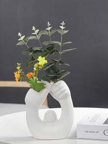 Kreative Daumen hoch Design Vase, Menschlicher Körper Blumenarrangement Vase, Hochwertige Anmutung, leicht luxuriöse Blumendekoration, einfaches Design Vase Dekoration, Zuhause Flur Weinschrank, TV-Schrank, Arbeitszimmer, Büro Schreibtisch Dekoration - Verschiedenfarbig - Übersicht 2