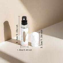 1 Single-Pack Floral Pendant Perfume Spray Bottle, Marble Pattern Perfume Dispenser, Travel-Sized Perfume Dispenser, Mini Perfume Sprayer, Multiple Colors Available, Birthday Gift, Holiday Gift, Travel-Sized 5ml. - Đỏ - Xem 4