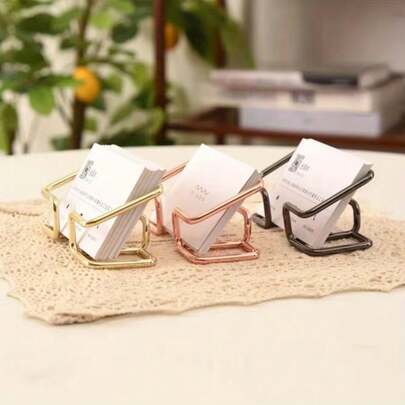 1pc Elegant Iron Business Card Holder, Minimalist Desktop Phone Display Stand, Office Accessory, Desktop Phone Holder, Business Card Organizer, Metal Card Storage Box, Professional Office Desk Accessory, Modern Design, Durable Material, Desktop Display, Phone Stand, Office Desk Accessory, Minimalist Style, Transparent, Office & Home Organization Design, Suitable For Office, Party, Home, Desk, Dining Room, Office Decor, Home Decor, Room Decor