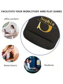Custom Name Mouse Pad, Personalized Mouse Pad - Can Print Name - Can Print Text - Stain-Resistant Non-Slip Laptop Desk Mat - Suitable For Office, Easy To Carry - Ideal For Work And Back To School, Personalized Mouse Pad - Can Add Images And Text - Multicolor - View 6