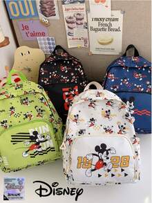 Disney Student Backpack, Kindergarten Backpack, Mickey Mouse Backpack, Mini Chest Bag, Travel Bag, Multi-Function Storage Bag, Fashion Coin Purse, Cartoon Handbag - Multicolor - View 3