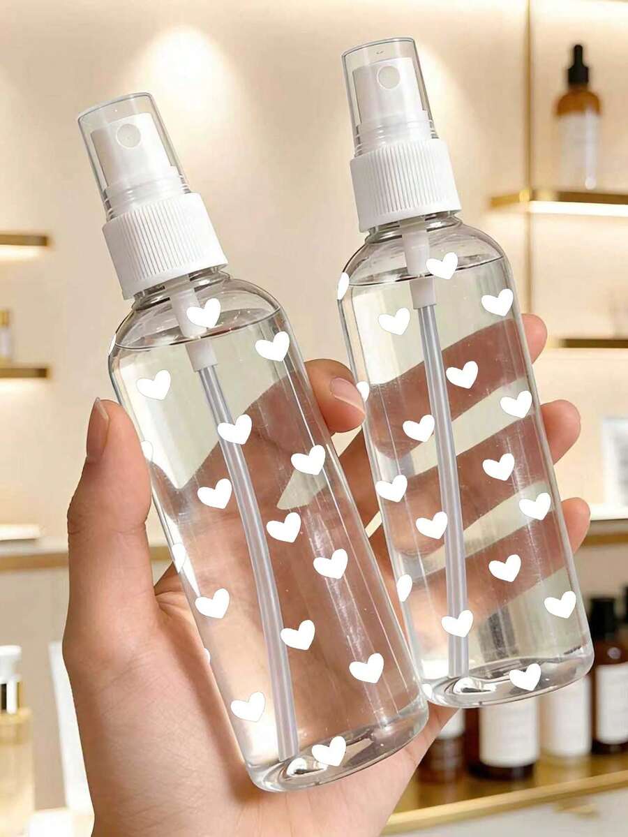 蝴蝶结图案可重复灌装透明PET旅行喷雾瓶，多用途细雾喷雾瓶，适合旅行和商务出行，可用作卸妆喷雾、可重复使用的头发喷雾瓶、连续喷雾瓶，也可用于头发造型、清洁、植物喷雾和面部保湿。可重复灌装喷雾瓶，迷你喷雾瓶，防漏瓶。 - 彩色 - 查看 1