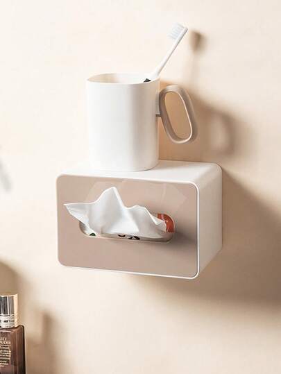 1 pièce Support de boîte de papier toilette, distributeur de serviettes en papier de style crème pour le salon, support de rangement de rouleau de papier toilette pour la salle de bain