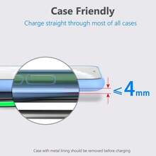 Fast Charging LED Breathing Light Circular 15W Max Wireless Charger Compatible With IPhone 17/16/15/14/13/12/SE/11/11 Pro/XS Max/XR/X/8 And Galaxy S23/S22/Note Series Graduation Memorial Day - White - View 7