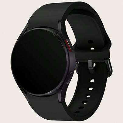 1pc Soft Silicone Sport Watch Band Compatible With Samsung Galaxy Watch 6 44mm 40mm/Galaxy Watch 5/Watch 4 40mm 44mm/Galaxy Watch 5 Pro 45mm/Watch 6 Classic 47mm 43mm, Unisex