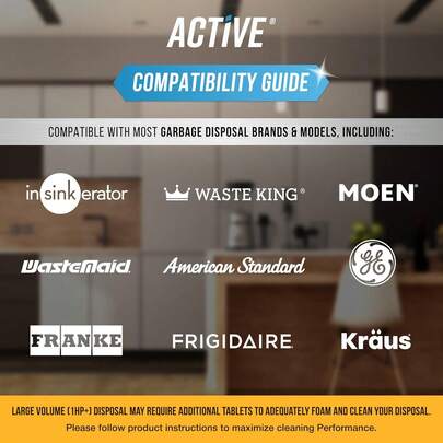 Garbage Disposal Cleaner Deodorizer Tablets - 24 Pack, New Powerful XL Foaming Tablet - Fresh Citrus Foam Sink, Garburator, Disposer Freshener, Kitchen Care - 1 Year Supply2026