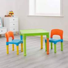''s Multi - Coloured Table 2 Chairs Set, Multicoloured, 51x51x43.5 - Multicolored - View 5