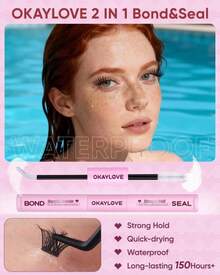 OKAYLOVE Natural Lash Clusters, Flora Luxe 18mm DIY Wispy Cluster Eyelash Extensions Kit, 88pcs CC Curl Clear Band Individual Lashes - ColorF - 查看 4