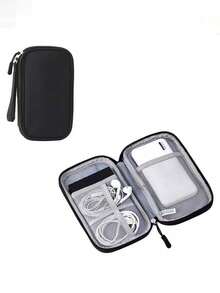 Digital Accessories Storage Box, Phone Charger, Cable Organizer Bag, Zipper Storage Box, Wallet-Style USB Charger, Earphone Storage Box, Dust-Proof, Cables, USB Drives, Earphone Storage Bag, Business Travel, College Student, Office, School Supplies, Back To School - Multicolor - View 14