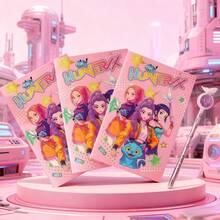 时尚韩流文化主题文具套装，包含活力四射的设计、高品质书写工具、装饰贴纸和便携式笔记本——是写日记、学习、送礼和表达对音乐的热爱的理想之选。 - 彩色 - 查看 9