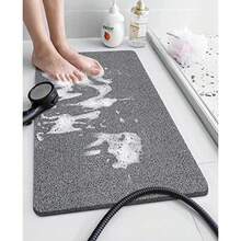 CYPNBOJA Tapete Antideslizante para Bañera Alfombrillas De Baño De PVC Loofah 24x16in Tapete de Ducha para Baño Antideslizante Cómodos para Los Pies Secado Rápido GrisFashion - 219791636 - Ver 9