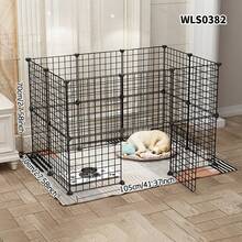 可调节宠物围栏，室内独立式屏障，适用于猫和小型/中型犬，可用于如厕训练和隔离