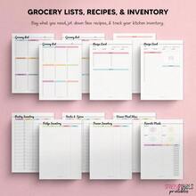 Planificateur de repas et organisateur de liste de courses - Version simple non datée (moins de 6 pouces), cahier de planification de cuisine avec pages de suivi des aliments en code couleur - A - Voir 3