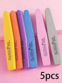 10pcs Sponge Nail File & Polishing Pad Set, Suitable For Manicure Care, Double-Sided Design 100/180 Grit Nail Polishing Block, Professional Nail Care Tools - Multicolor - View 14